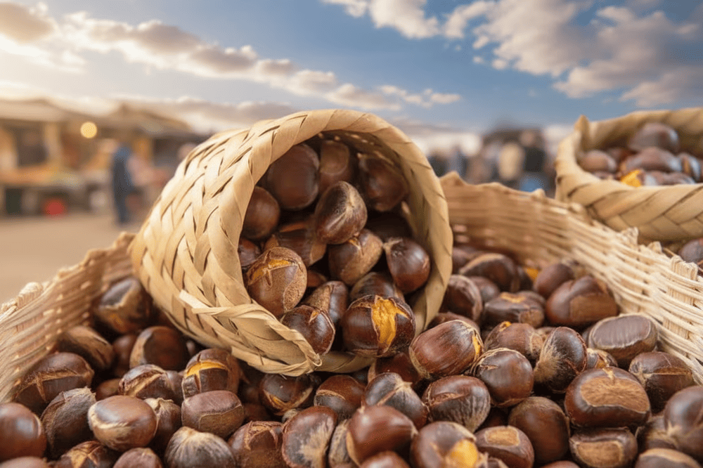 Hạt dẻ Trùng Khánh nổi tiếng với hương vị ngọt bùi, thơm ngon, thường được dùng làm món ăn vặt hoặc nguyên liệu chế biến các món ăn truyền thống